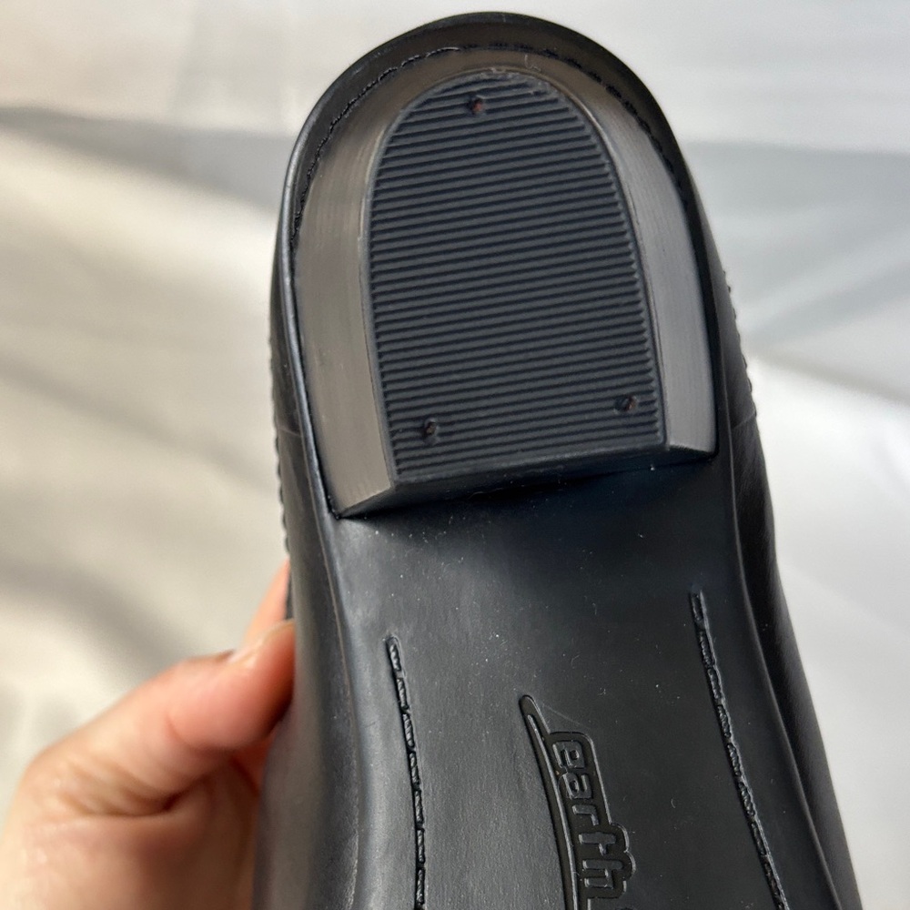 Earth Women's Black Leather Loafers 11B - Picture 13 of 16